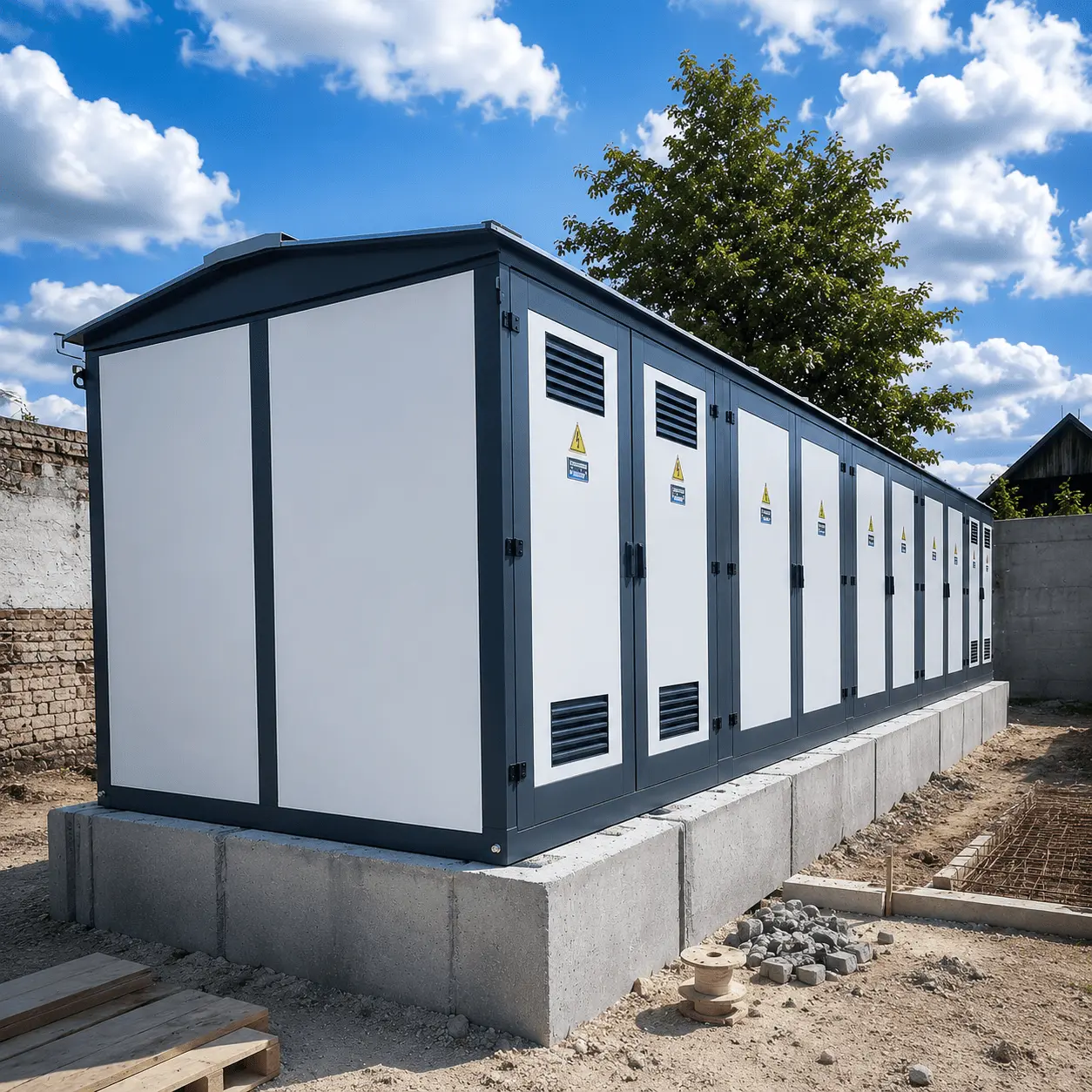 Електромонтажні роботи на повітряній лінії електропередач, автопідйомник, Львівщина — Львівенергорембуд